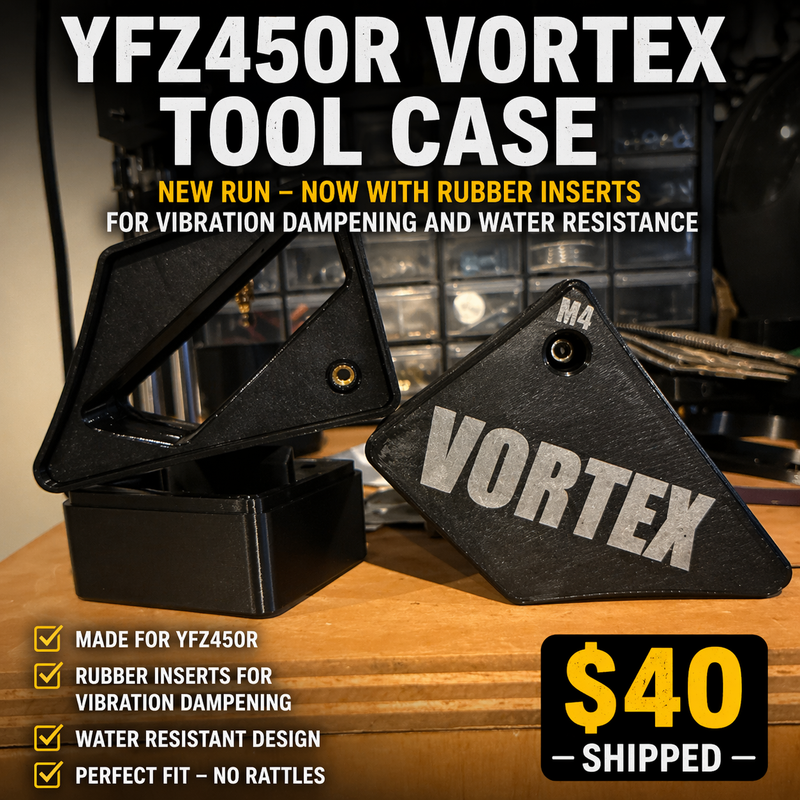 Yfz450r vortex tool case mount